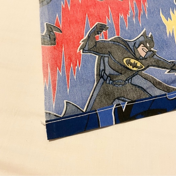 1996 DC Comics Batman and Robin Mr Freeze Twin Flat Sheet Bibb Company - Picture 14 of 16